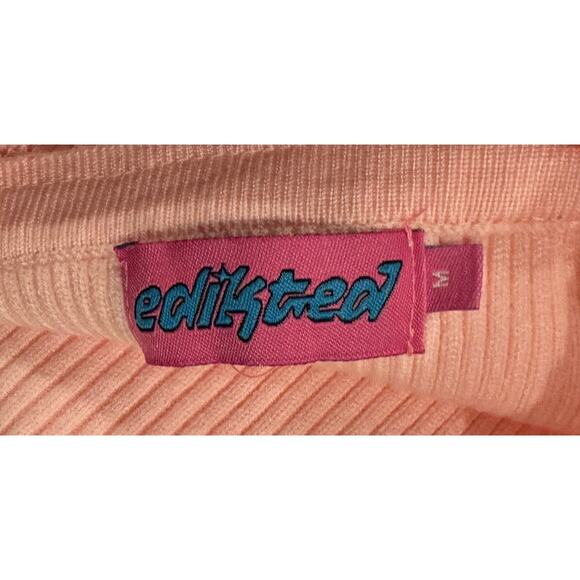 EDIKTED Bow Tie Rib Minidress Size Medium - Picture 9 of 12